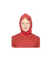 Mm6 Maison Margiela Red Alpaca Balaclava In Red
