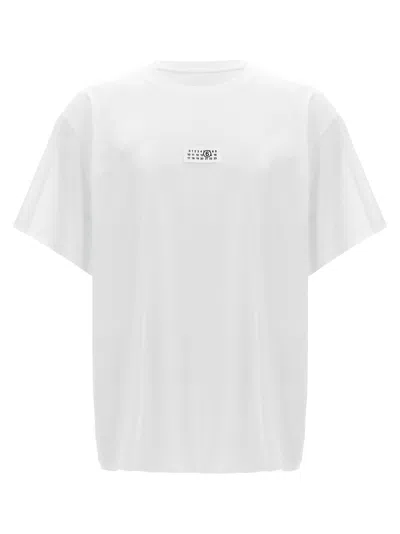 Mm6 Maison Margiela Logo Label T-shirt In White