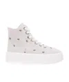 Mm6 Maison Margiela Logo Lace Up Casual Sports Shoes In White