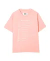 Mm6 Maison Margiela Graphic-print Short-sleeve T-shirt In Pink