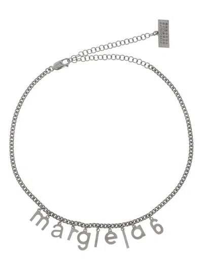 MM6 MAISON MARGIELA LOGO-LETTERING NECKLACE