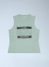 Mm6 Maison Margiela Mesh Graphic Sleeveless Vest