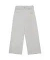 Mm6 Maison Margiela Logo-patch Cotton Straight Trousers In White