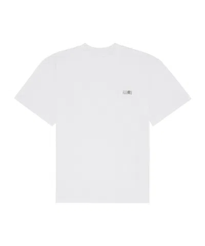 Mm6 Maison Margiela Logo-patch Cotton T-shirt In White