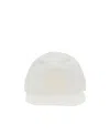 Mm6 Maison Margiela Logo-patch Flat Peak Cap In White