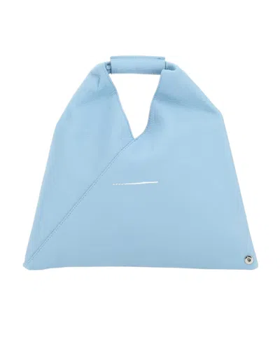 Mm6 Maison Margiela Triangle Open Top Tote Bag In Blue
