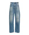 Mm6 Maison Margiela Logo-patch Jeans In Blue