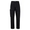 Mm6 Maison Margiela Pantalone 5 Tasche Black Denim Pant With Patch Pockets In Black