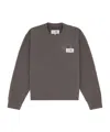 Mm6 Maison Margiela Logo-patch Sweatshirt In Gray