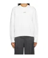 Mm6 Maison Margiela Off-white Logo Patch Sweatshirt In White