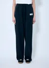 Mm6 Maison Margiela Logo Patch Track Pants In Black