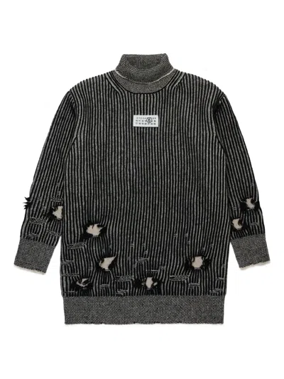 MM6 MAISON MARGIELA LOGO-PATCH WOOL DRESS