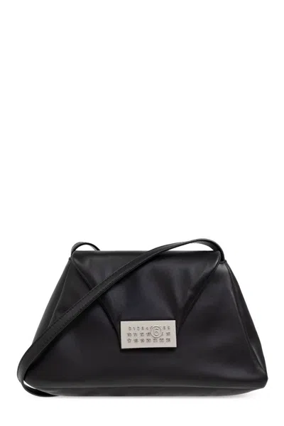 Mm6 Maison Margiela Mm6 By Maison Margiela Numeric Medium Soft Crossbody - Leather - Black