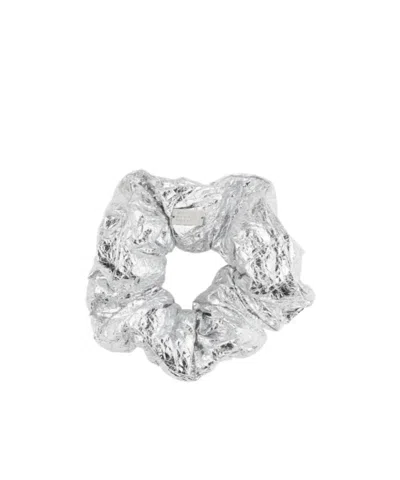 Mm6 Maison Margiela Logo-plaque Metallic Hair Band