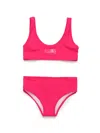 Mm6 Maison Margiela Numeric Logo Bikini Swimsuit In Pink
