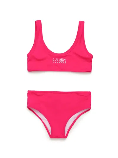 MM6 MAISON MARGIELA LOGO-PRINT BIKINI