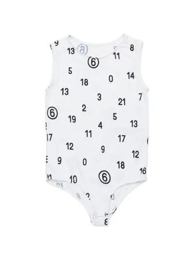 MM6 MAISON MARGIELA LOGO-PRINT BODYSUIT