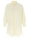 Mm6 Maison Margiela Mm6 By Maison Margiela Logo Print Chemisier Dress