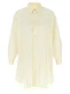 Mm6 Maison Margiela Mm6 By Maison Margiela Logo Print Chemisier Dress In Neutral