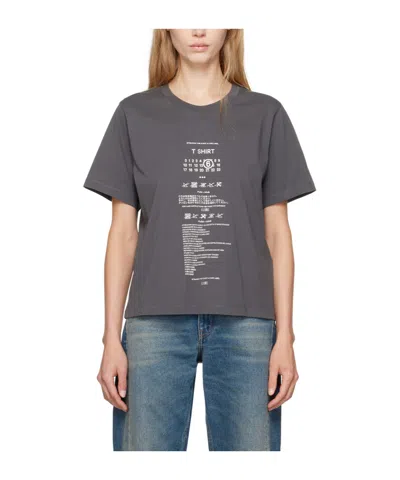 MM6 MAISON MARGIELA MM6 MAISON MARGIELA LOGO PRINTED CREWNECK T-SHIRT
