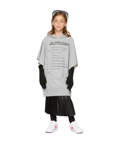 Mm6 Maison Margiela Logo-print Hooded Dress In White