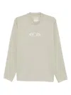 Mm6 Maison Margiela Logo-print Long-sleeve Sweater In Gray