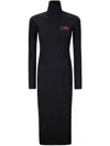 Mm6 Maison Margiela Mm6 By Maison Margiela Long Maxi Dress With Collar In Black