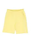 Mm6 Maison Margiela Logo-print Sweat Shorts In 黄色