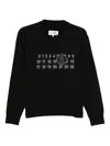 Mm6 Maison Margiela Sweatshirt With Numerical Graphics In Black