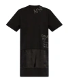 Mm6 Maison Margiela Logo-print T-shirt Dress In Black