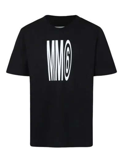 Mm6 Maison Margiela Kids' Logo-print T-shirt (pack Of Three) In Black