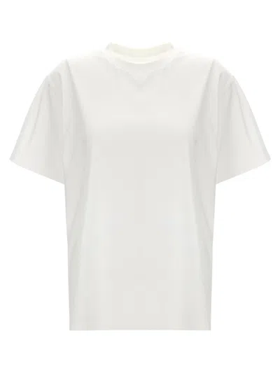 Mm6 Maison Margiela Logo Print T-shirt In White