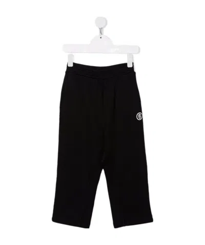 Mm6 Maison Margiela Logo-print Track Pants In Black