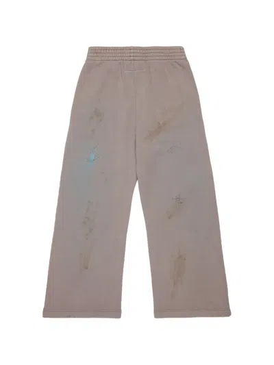 Mm6 Maison Margiela Kids' Logo-print Track Pants In Gray