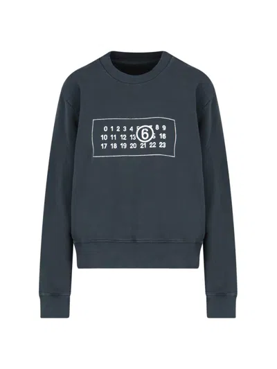 Mm6 Maison Margiela Sweaters In Washed Black