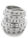 Mm6 Maison Margiela Numeric Ring In Metallic