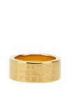 Mm6 Maison Margiela Numeric Minimal Signature Ring In Gold