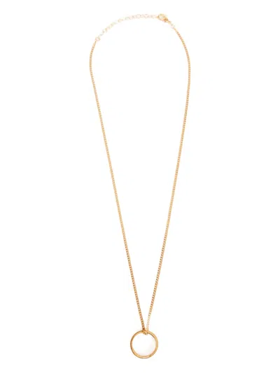 Mm6 Maison Margiela Mm6 By Maison Margiela Numeric Minimal Signature Necklace In Gold