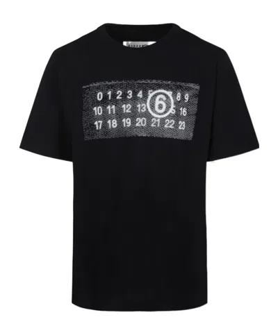 MM6 MAISON MARGIELA MM6 MAISON MARGIELA KIDS NUMBERS-PRINTED CREWNECK T-SHIRT