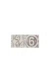 Mm6 Maison Margiela Logo Single Earrings In Gray