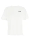 Mm6 Maison Margiela Mm6 By Maison Margiela Relaxed-fit Cotton T-shirt With Subtle Logo Detail In White
