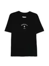 Mm6 Maison Margiela Signature Embroidered Logo Graphic T-shirt In Black