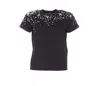 Mm6 Maison Margiela Graphic Print Crewneck Short Sleeve T-shirt In Black