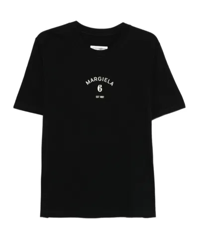 MM6 MAISON MARGIELA MM6 MAISON MARGIELA LOGO PRINTED CREWNECK T-SHIRT