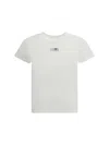 Mm6 Maison Margiela Numeric Cotton Jersey T-shirt In White