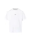Mm6 Maison Margiela Cotton Crew-neck T-shirt With Numeric Signature Patch In White