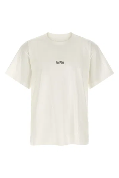 Mm6 Maison Margiela Mm6 By Maison Margiela Minimalist Logo Short Sleeve T-shirt In White