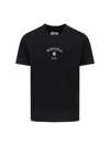 Mm6 Maison Margiela Signature Embroidered Logo Graphic T-shirt In Black