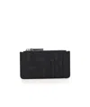 Mm6 Maison Margiela Logo Zipped Cardholder Wallet