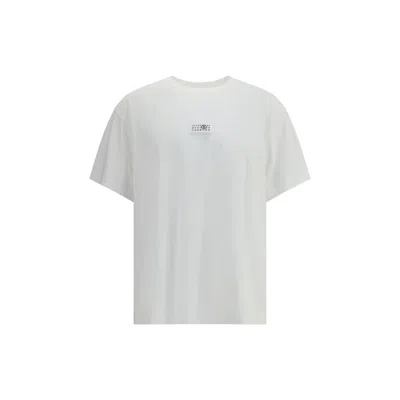 Mm6 Maison Margiela Logoed T-shirt In White
